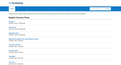 Desktop Screenshot of howtosay.info