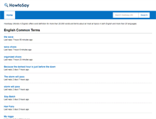 Tablet Screenshot of howtosay.info